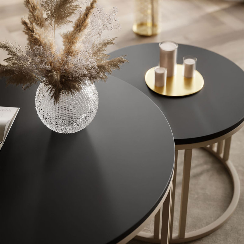 Frame Coffee Table, Black, Wood