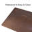 Dark Brown PVC Placemats Set of 6 Heat-Resistant Dining Table Mats for Christmas Gift and Table Decor