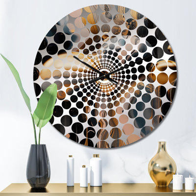 Gerta - Abstract Marble Wall Clock