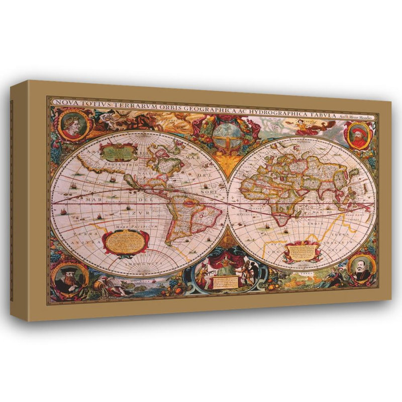 Carte du monde (style antique)