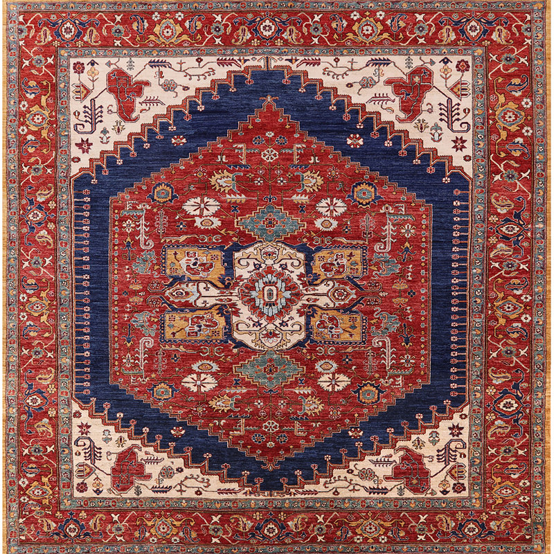 Rininger Oriental Indoor Rug, Square 4'