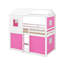 Lit double superposé en bois avec tente-340415298-340415303