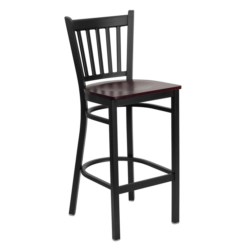 Tabouret de restaurant Prompton, Acajou