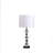 19.75" In Jules Solid Prism Crystal Cubes Orb Table Lamp