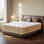 Matelas hybride moyen de 12 pouces avec plateau européen, mousse viscoélastique imprégnée de gel, isolement de mouvement, ressorts ensachés individuellement