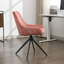 Chaise de bureau en lin Loklun-349842849