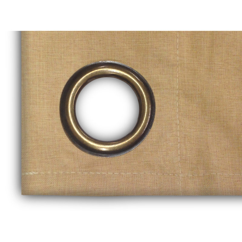 Room Darkening Curtain Single Panel, Gold Leaf, 56" W x 54" L