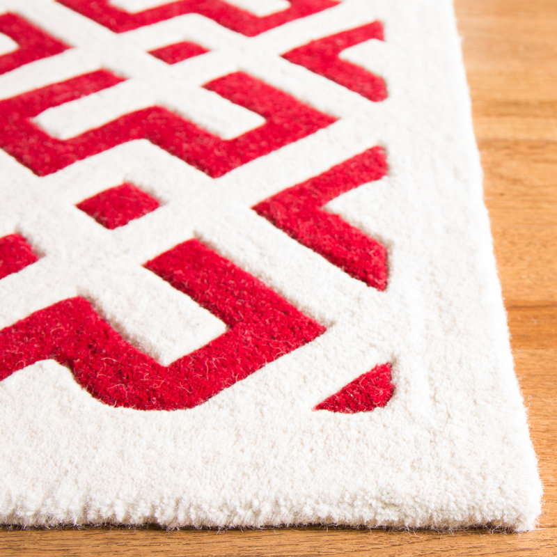 Chatham Hand Tufted Wool Red/Ivory Rug