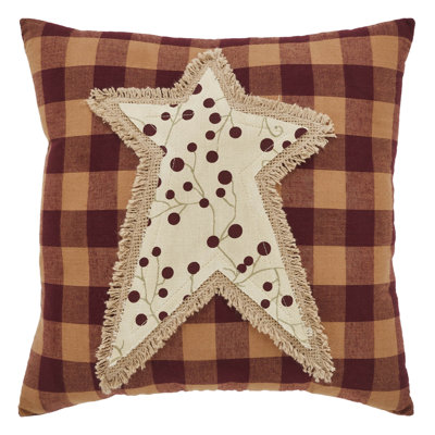 Pip Vinestar Appliqued Cotton Reversible Throw Pillow