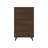 Haven 5 Drawer Dresser with Brass Handle, Walnut-1093887939