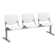 Kool 71" W Plastic Seat Tandem Seating with Metal Frame