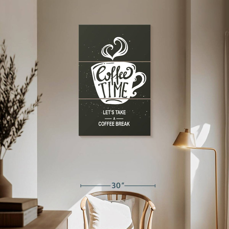 Let's Take A Coffee Break, 57" H x 36" W