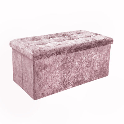 38 CRUSHED VELVET STORAGE BOX