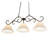 Bristol 3 - Light Gilded Tobacco Pool Table Lights Pendant