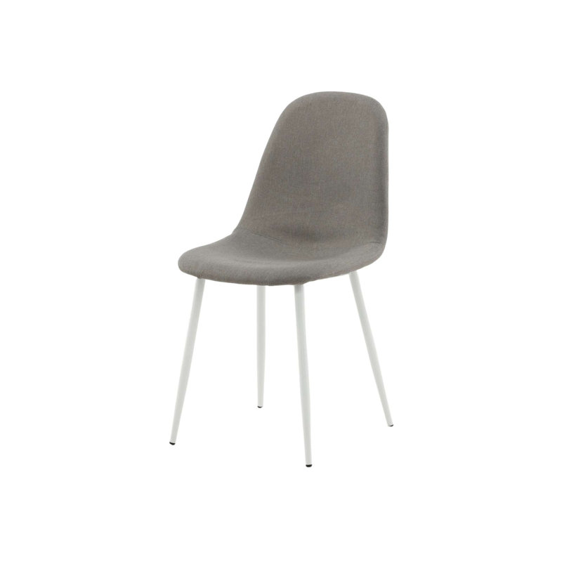 Stets 48cm H Upholstered Cantilever Chair, White, Grey
