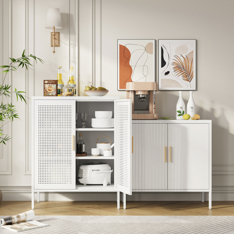 Steel File Cabinet In White Color, 2 Adjustable Shelves For Home And Office Use, Lockable, High - Grade Lock, Strength, 30.69 Height, 15.48 Width, Depth, Wall Mountable, Easy Assembly With Visual