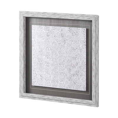 Vintage Tile Collection a Hand Embelished Textured Framed Art Print