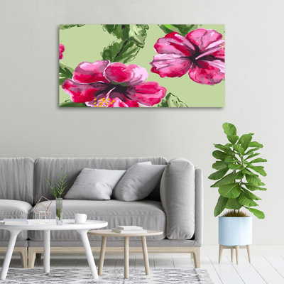 Hawaiian Flowers - Wrapped Canvas Print