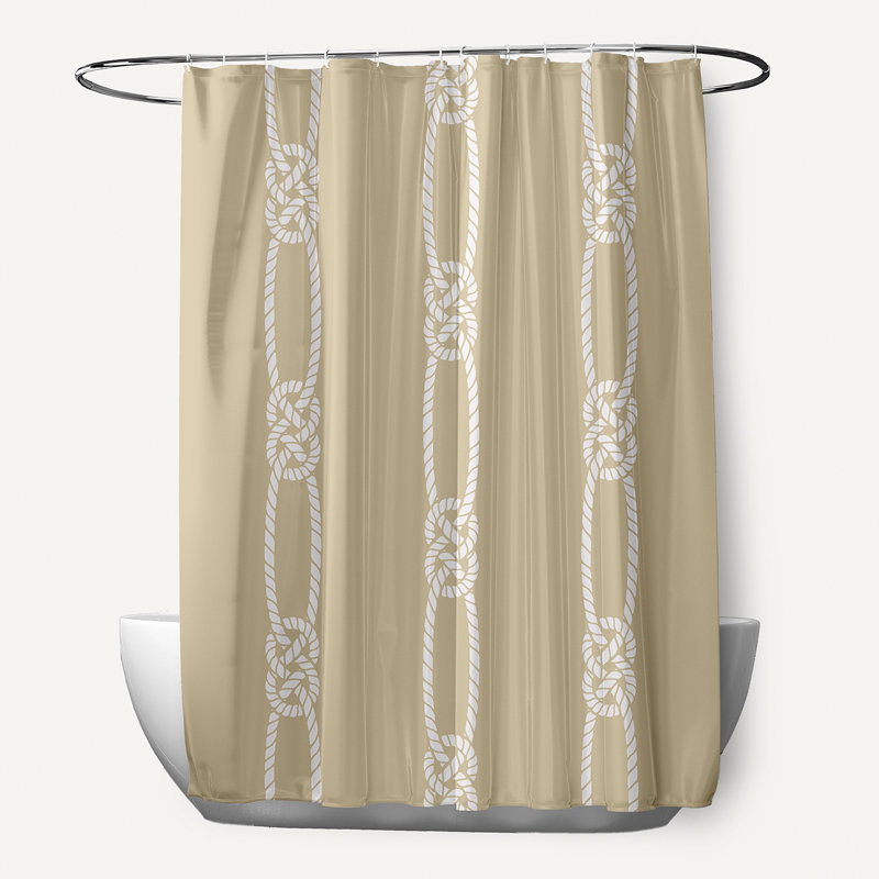 Rideau de douche simple Tom Foolery, Taupe