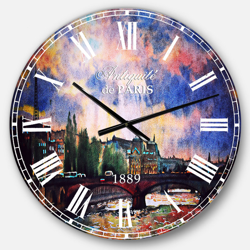 Horloge murale fabuleuse Paris City, Moyen