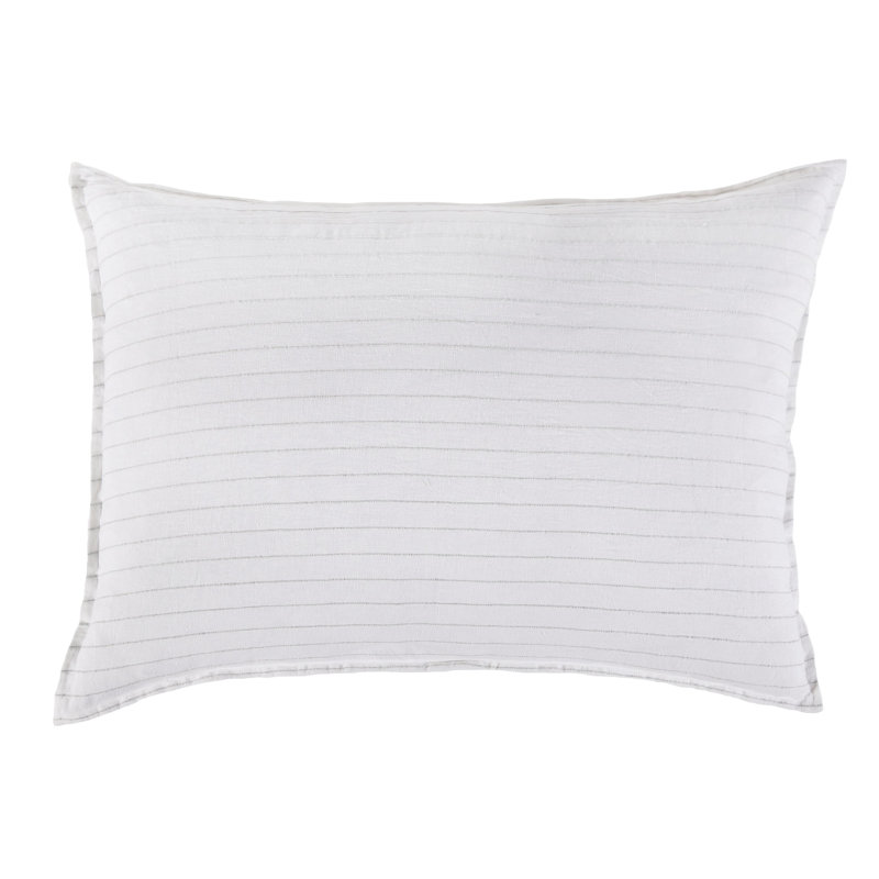 Blake Duvet Cover, Queen, White/Ocean