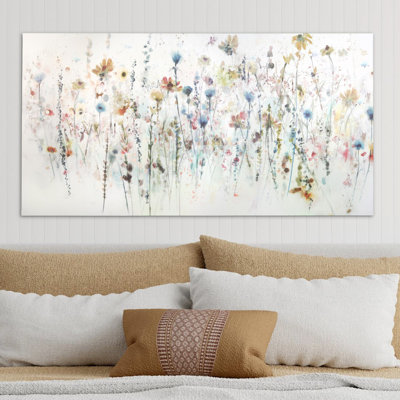 Watercolor Wildflowers by Studio Arts Canvas Wall Art Print