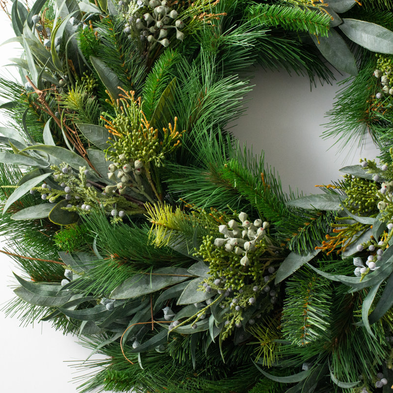 Couronne de soie, H 24 po x l 24 po x P 6 po