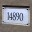 Frosted Crystal LED Lighted Trajan Engraved 1-Line Address Sign-1796774570-1796774571