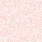 Secret Garden Botanical Toile Design 33' L x 21" W Wallpaper Roll