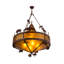 Lustre géométrique à relevés 5 lumières Hilbert