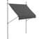 Dakota Fields 250cm W x 120cm D Polyester Cover Retractable Patio Awning,Door Canopy,Window Awning,Freestanding Awning