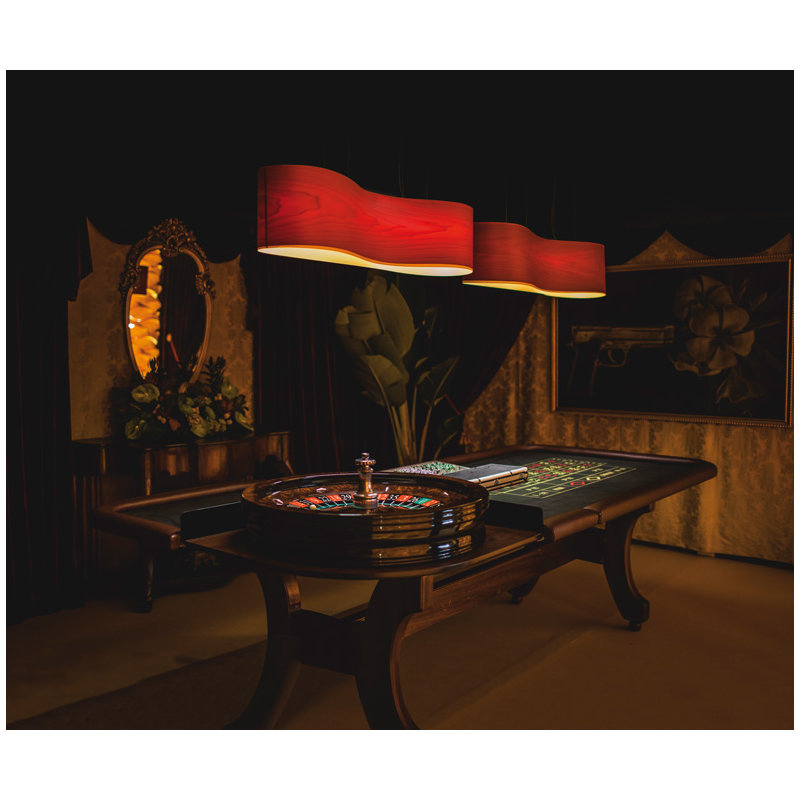 New Wave 2 - Light LED Pendant, 2700K, Red