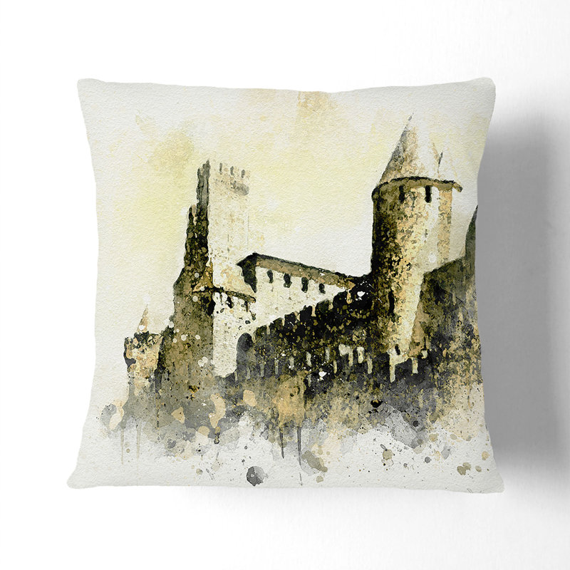 Square Throw Cushion, 40cm H x 40cm W x 15cm D
