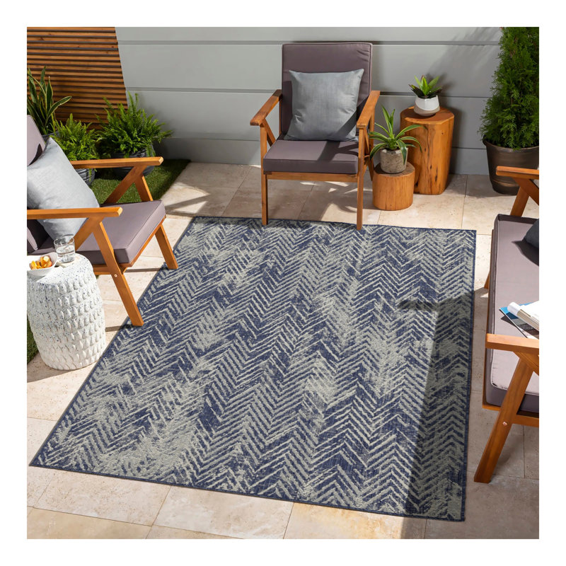 Sunshine GC_HAR2010 Blue Area Rug, Rectangle 7'10" x 10'3"