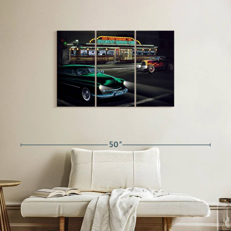 Mickey's Diner I, 24" H x 38" W