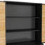 Armoire de rangement autoportante de 47,2 po x P 16,9 po x H 82,7 po avec 4 portes, 2 tiroirs et tablettes perforées intégrées