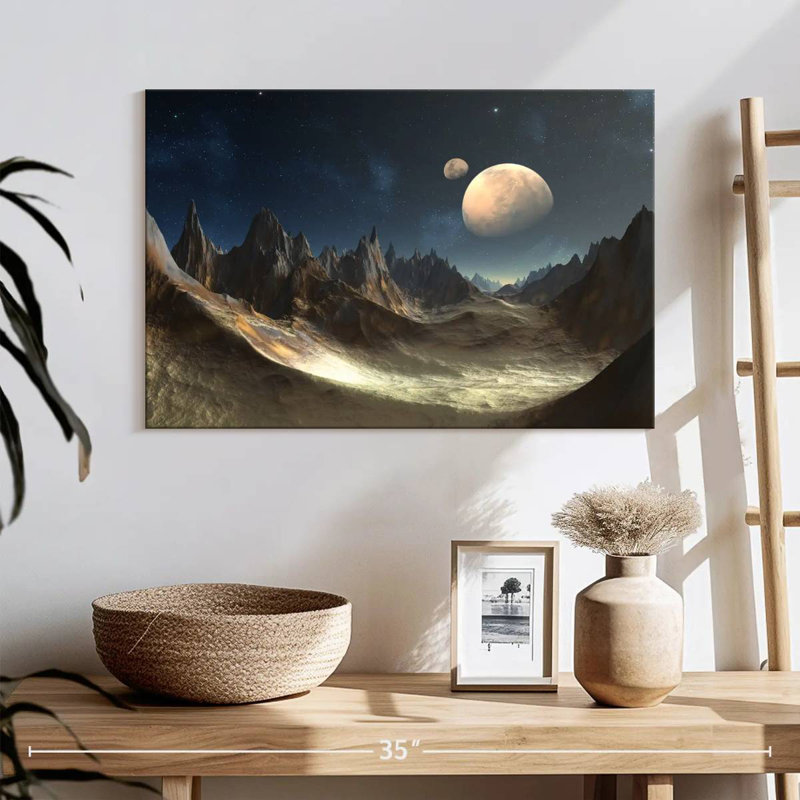 Kelan Alien Planet, 16" H x 24" W
