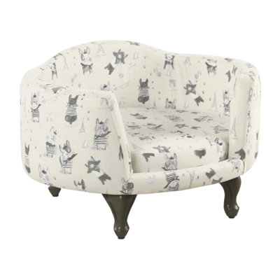 Barner Pet Bed - Stain Resistant French Bulldog Print