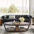 Idalia 87" Genuine Leather Rolled Arm Chesterfield Sofa with Reversible Cushions-1339189746