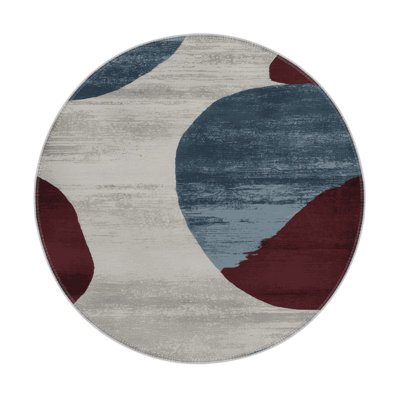 Watercolor Gray Indoor and Outdoor Area Rug