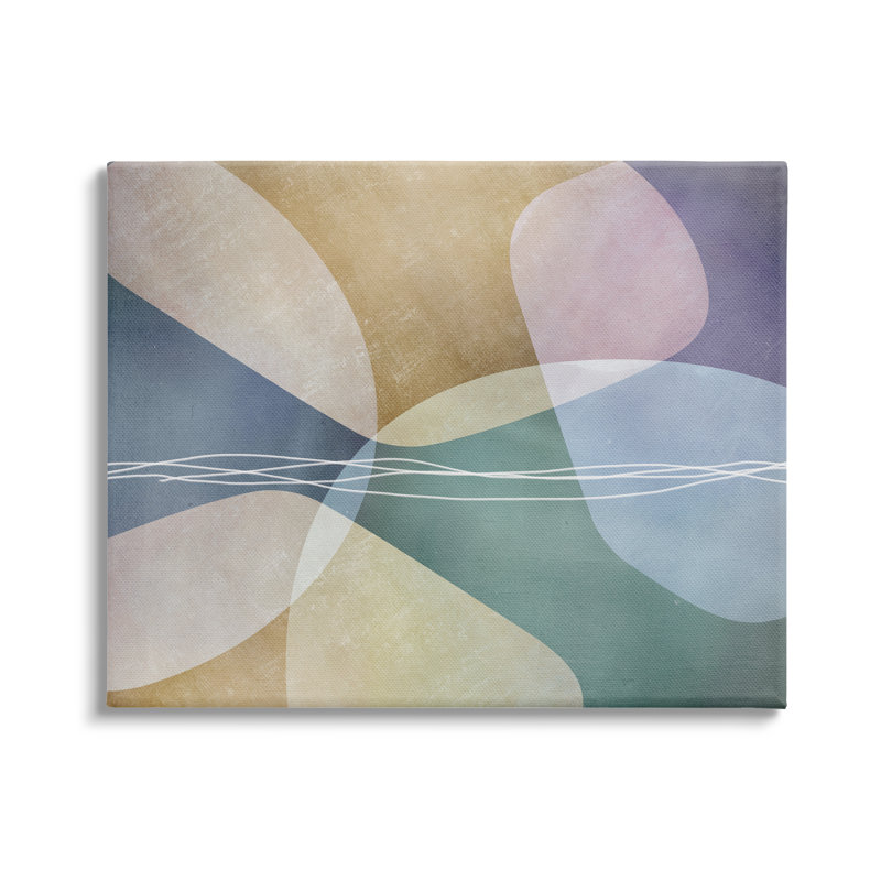 Contemporary Layered Shapes par Urban Epiphany - impression, H 30 po x l 40 po x P 1,5 po