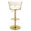 Tabouret tournant en velours-363466212
