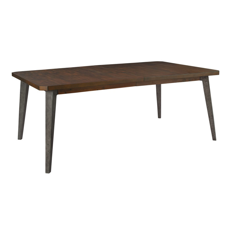 Hekman Furniture Monterey Point Extendable Acacia Wood Dining Table in Deep Brown