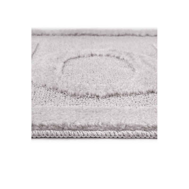 Non-Slip Bathmat, Grey, 23.6 x 39.4 Inches | 100% Polypropylene, 10 mm Total Thickness, 1300 g/m² | Machine Washable at 30°F, Vacuum Friendly | Perfect for Bathroom Safety & Comfort, Durable Design