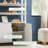 Yasirah 72" H x 36" W Modern Arched Wood Cabinet Storage Bookcase-515736842