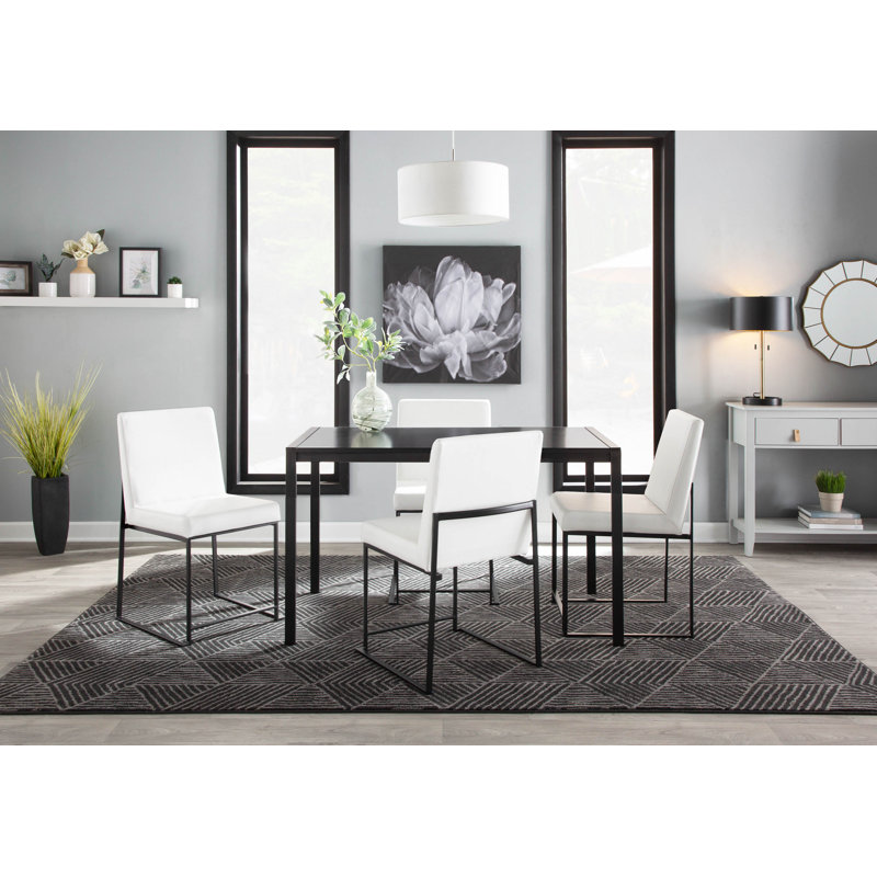 Brieon High Back Upholstered Chair (Set of 2), White