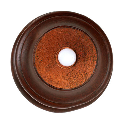 4in H x 4-1/4in Diameter Stained Solid Hardwood Bun Foot Leg Pack of 4