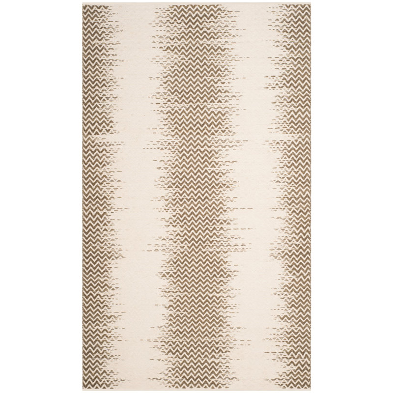 Tapis en coton à chevrons Hartington, Rectangle 8 pi x 10 pi