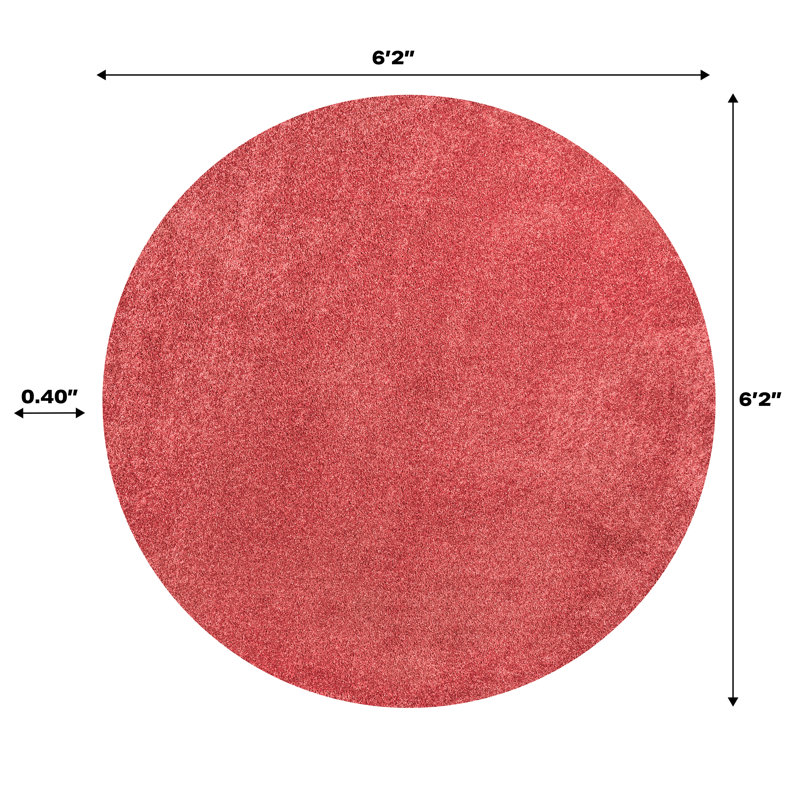 Tapis rouge Asalia, Rond 6 pi 2 po