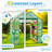 Machrus Ogrow Deluxe Walk-in 2 Tier 8 Shelf Portable Lawn And Garden Greenhouse - Heavy Duty Anchors Included!